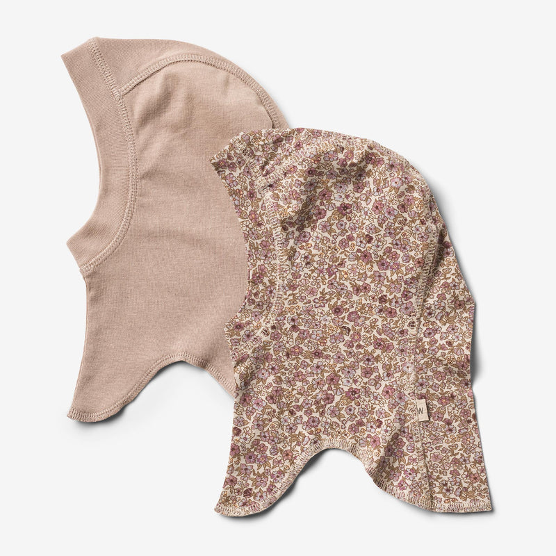 Wheat Main 2 Balaclava Amel | Baby Acc 0098 grey rose flowers