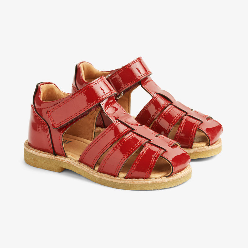 Wheat Footwear Bailey Sandal Patent Sandals 2072 red