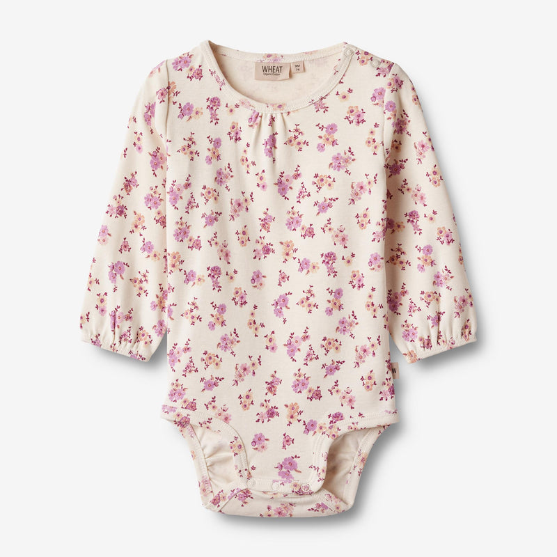 Wheat Main Body L/S Elmine Underwear/Bodies 1478 shell flowers