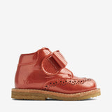 Wheat Footwear Bootie Velcro Bowy Prewalkers 2072 red