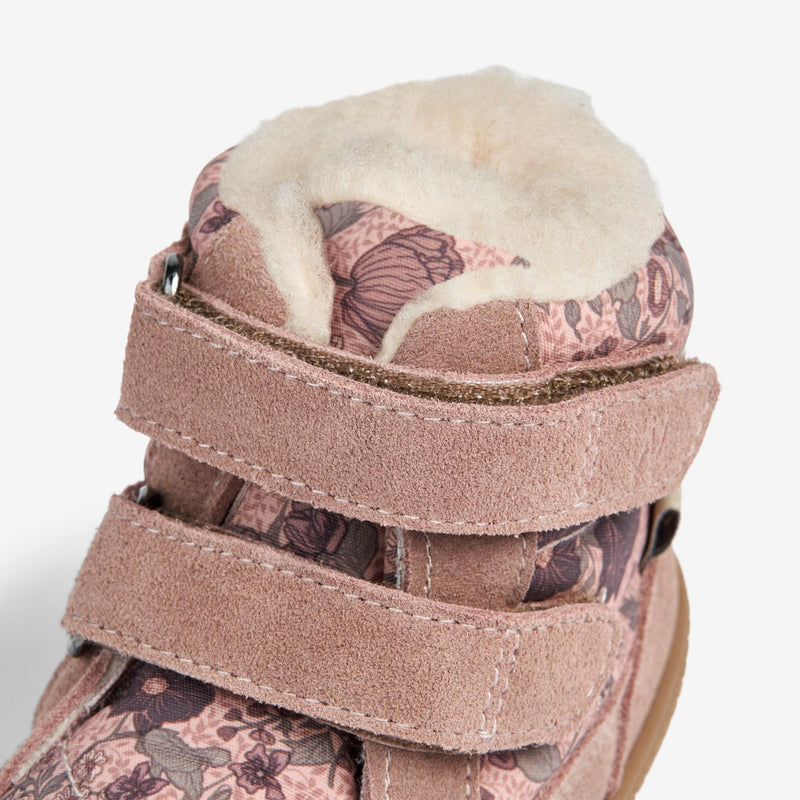 Wheat Footwear Daxi Wool Tex Print | Baby Prewalkers 2163 dusty rouge 