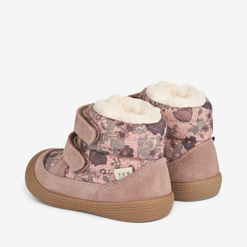 Wheat Footwear Daxi Wool Tex Print | Baby Prewalkers 2163 dusty rouge 