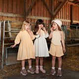 Wheat Main Dress 3/4 Sleeve Gro Dress 9443 summer blue sky
