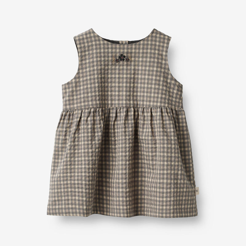 Wheat Main Dress Louisa | Baby Dresses 1529 autumn sky check