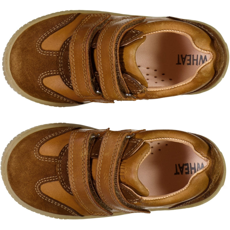 Wheat Footwear Erin Velcro Cupsole Sneakers 9002 cognac