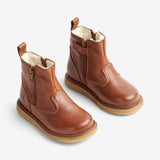 Wheat Footwear Gisa Zip Tex Crepe 9002 cognac