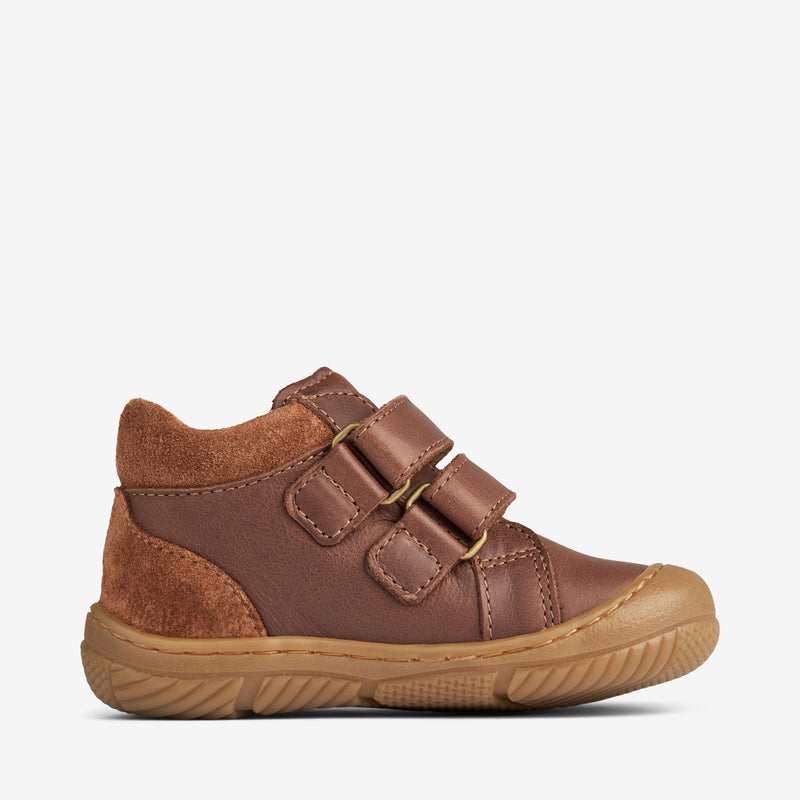 Wheat Footwear Ivan Double Velcro | Baby Prewalkers 9002 cognac