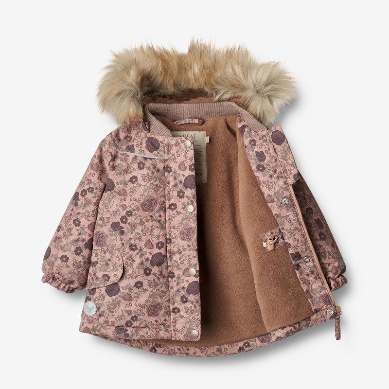 Wheat Outerwear Jacket Mathilde Tech | Baby Jackets 2474 rose dawn flowers