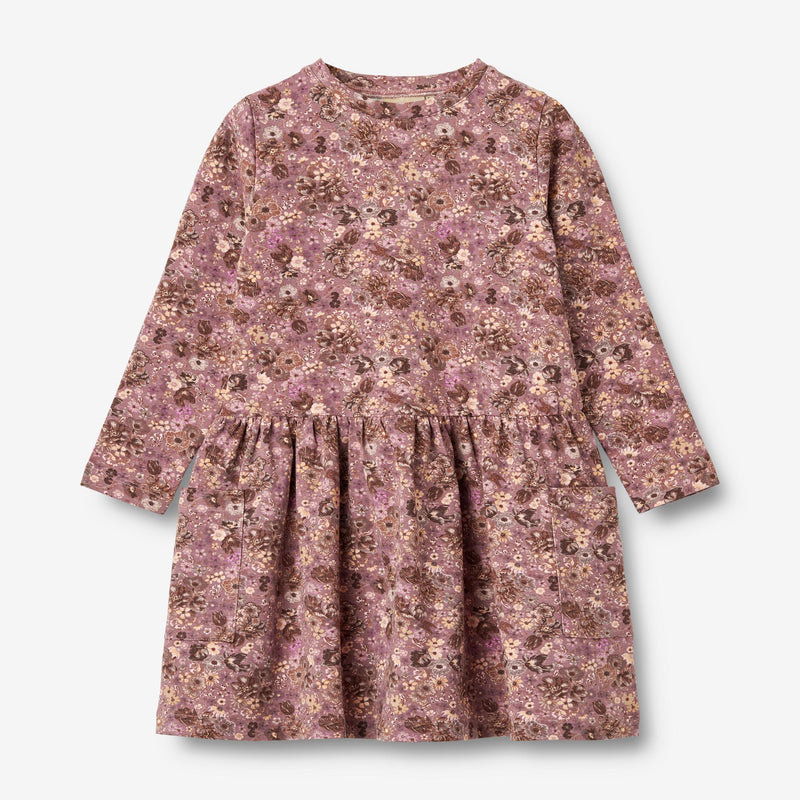 Wheat Main Jersey Dress L/S Bessie Dresses 1347 lavender flowers