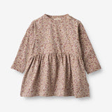 Wheat Main Jersey Dress Sessa | Baby Dresses 0098 grey rose flowers