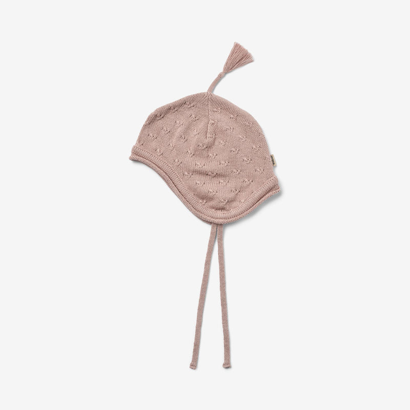 Wheat Outerwear Knit Bonnet Muma Outerwear acc. 1135 dry rose