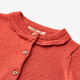 Wheat Main Knit Cardigan Amy Knitted Tops 1123 candy red