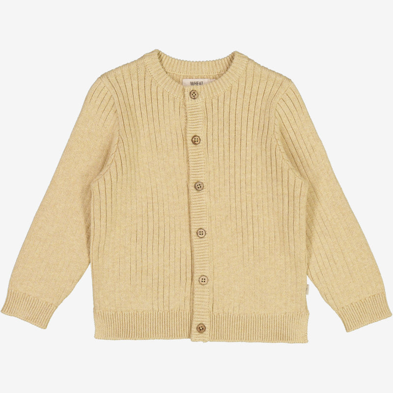 Wheat Main  Knit Cardigan Eke Knitted Tops 9306 seeds melange