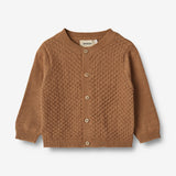 Wheat Main Knit Cardigan Siggi | Baby Knitted Tops 5073 caramel