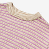 Wheat Main Knit Pullover Chris Knitted Tops 4501 iris stripe