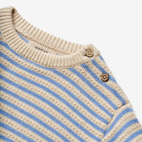 Wheat Main Knit Pullover Chris Knitted Tops 4103 azure stripe