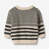 Wheat Main Knit Pullover Janus Knitted Tops 1432 navy