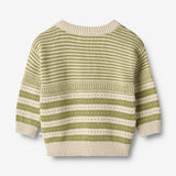 Wheat Main Knit Pullover Janus Knitted Tops 4122 sage