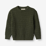 Wheat Main Knit Pullover Petro Knitted Tops 1687 forest night