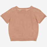 Wheat Main  Knit Top Bella | Baby Knitted Tops 2031 rose dawn