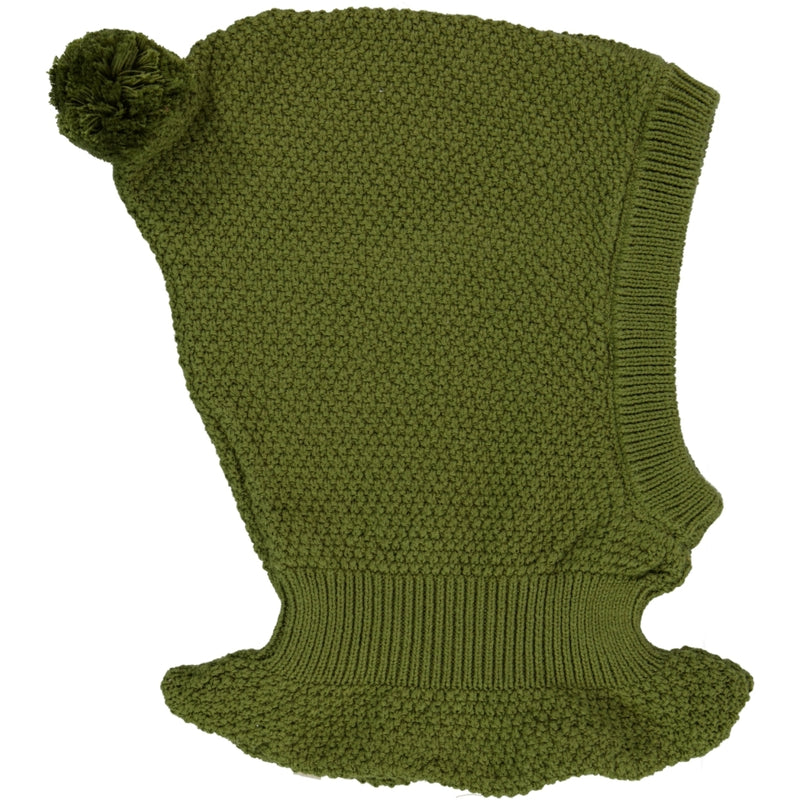 Wheat Outerwear Knitted Balaclava Pomi Outerwear acc. 4099 winter moss