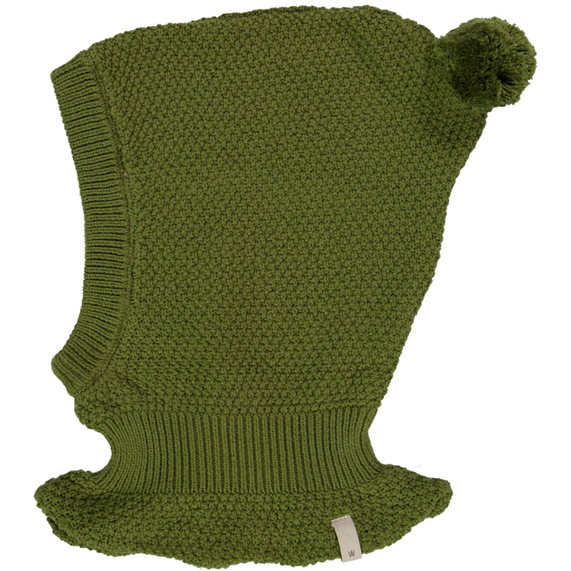 Wheat Outerwear Knitted Balaclava Pomi Outerwear acc. 4099 winter moss