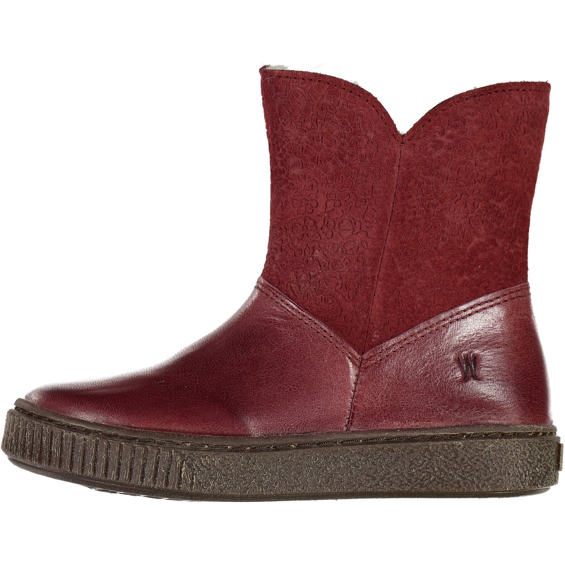 Wheat Footwear Lesley Zip Tex Bootie Winter Footwear 2120 berry