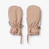 Wheat Outerwear Mittens Zipper Tech | Baby Outerwear acc. 2031 rose dawn