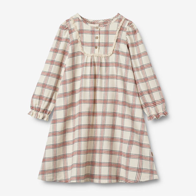 Wheat Main Nightgown Gudrun Home 9068 eggshell check