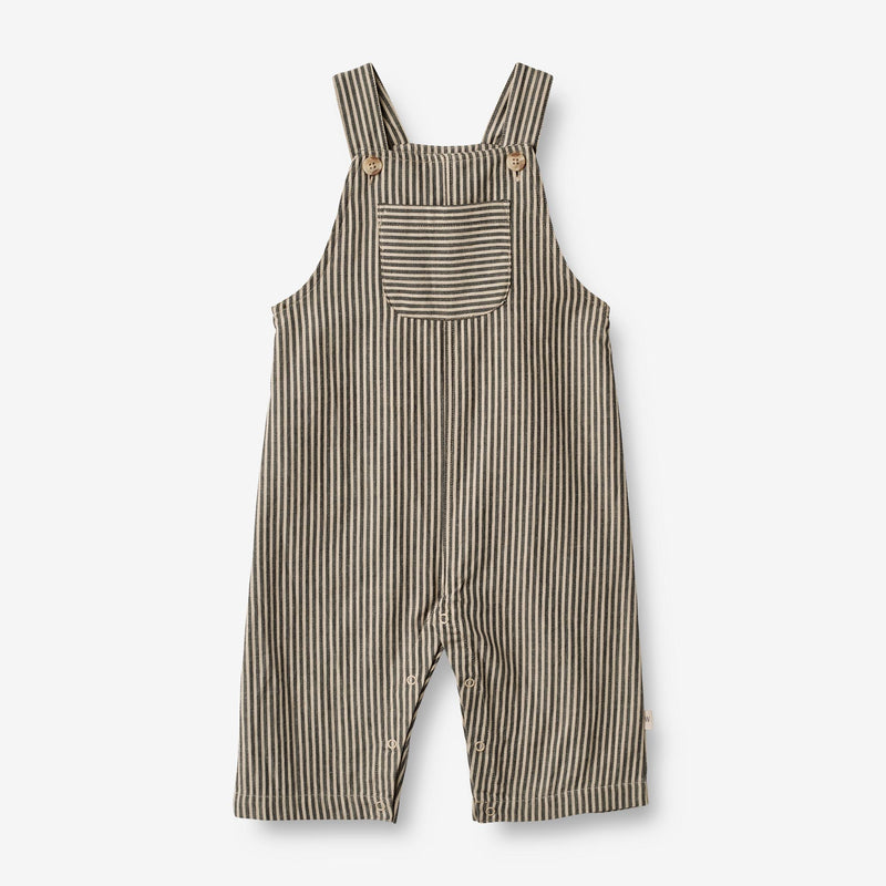 Wheat Main Overall Issey | Baby Trousers 0030 black coal stripe