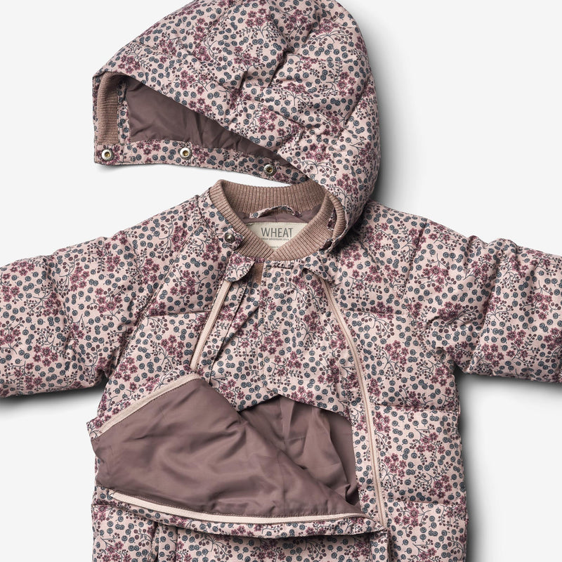 Wheat Outerwear Puffer Baby Suit Edem | Baby Snowsuit 1352 pale lilac berries