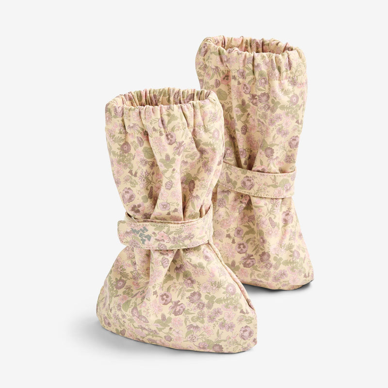 Wheat Outerwear Rain Booties Como Outerwear acc. 9521 rose flower field