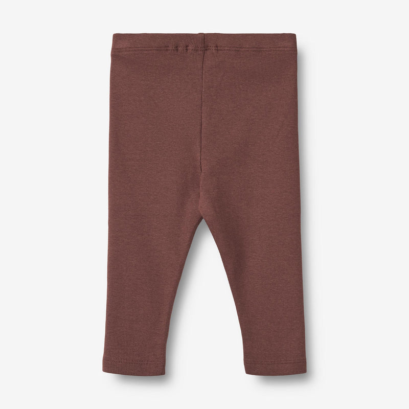 Wheat Main Rib Leggings Maddy | Baby Leggings 3118 eggplant