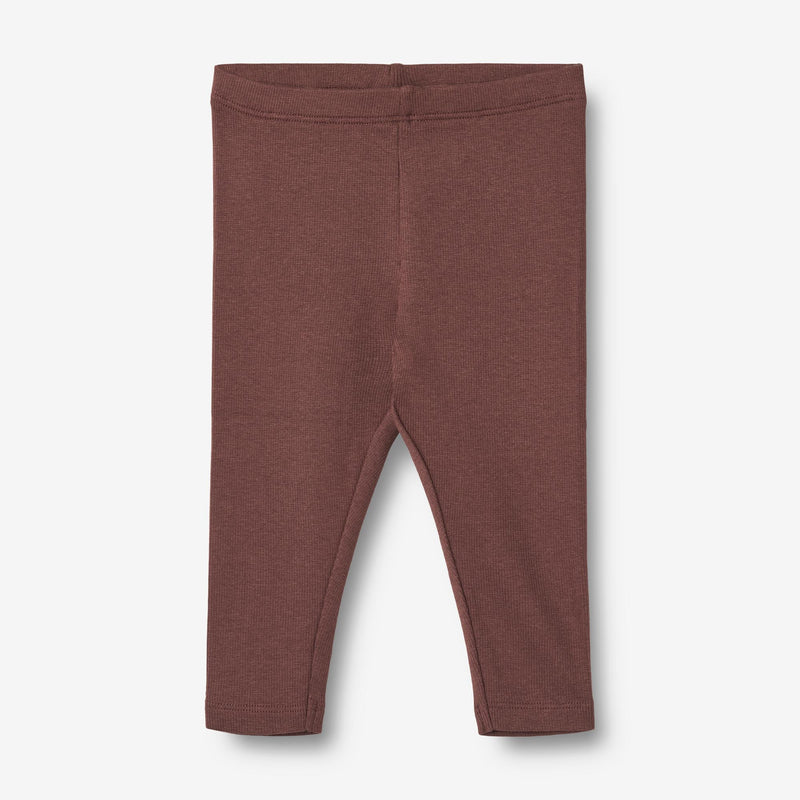 Wheat Main Rib Leggings Maddy | Baby Leggings 3118 eggplant