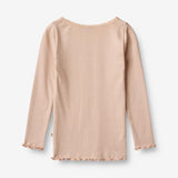Wheat Main Rib T-Shirt Reese Jersey Tops and T-Shirts 2032 rose dust
