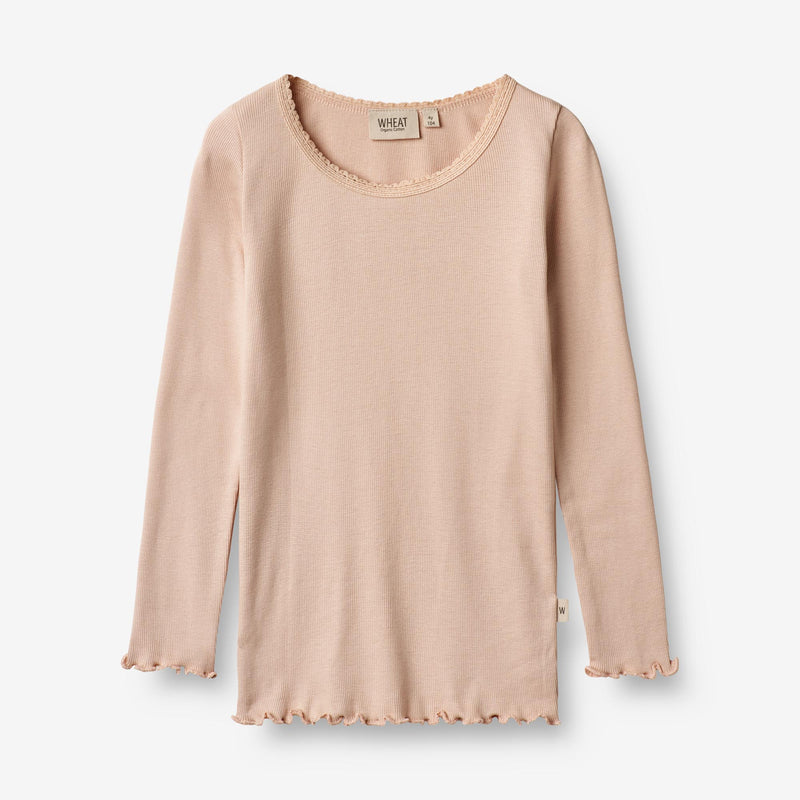 Wheat Main Rib T-Shirt Reese Jersey Tops and T-Shirts 2032 rose dust