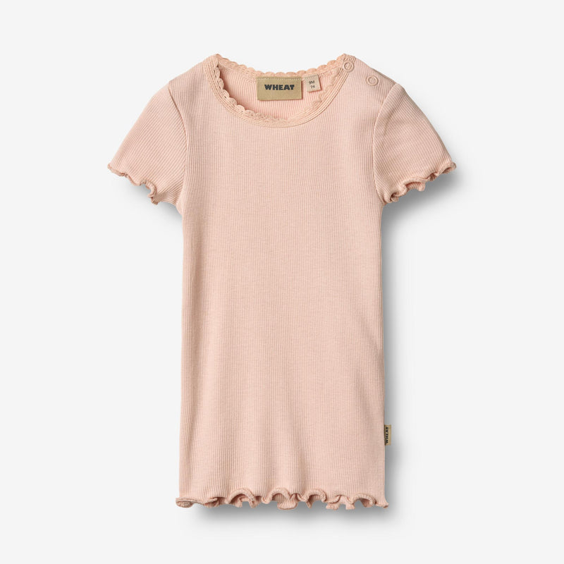 Wheat Main Rib T-shirt S/S Katie T-Shirt 2400 powder