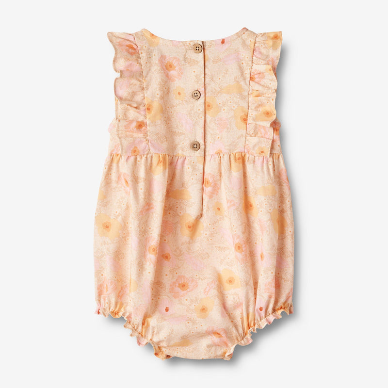 Wheat Main Romper Emmaline Suit 9061 alabaster flower bobbles