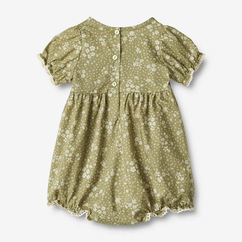 Wheat Main Romper Vigga Suit 4150 green flowers