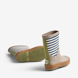 Wheat Footwear Rubber Boot Juno Rubber Boot 1048 blue stripe