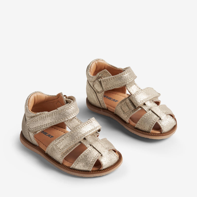 Wheat Footwear Sandal Closed Toe Baya Shine Prewalker Sandals 0171 grey