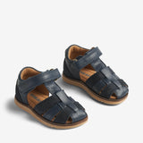 Wheat Footwear Sandal Sky Prewalker Sandals 1433 navy stripe