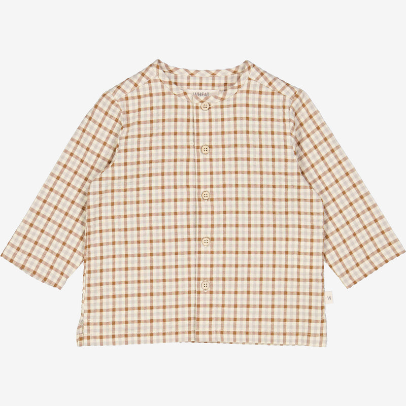 Wheat Shirt Shelby | Baby Shirts and Blouses 5094 golden dove check