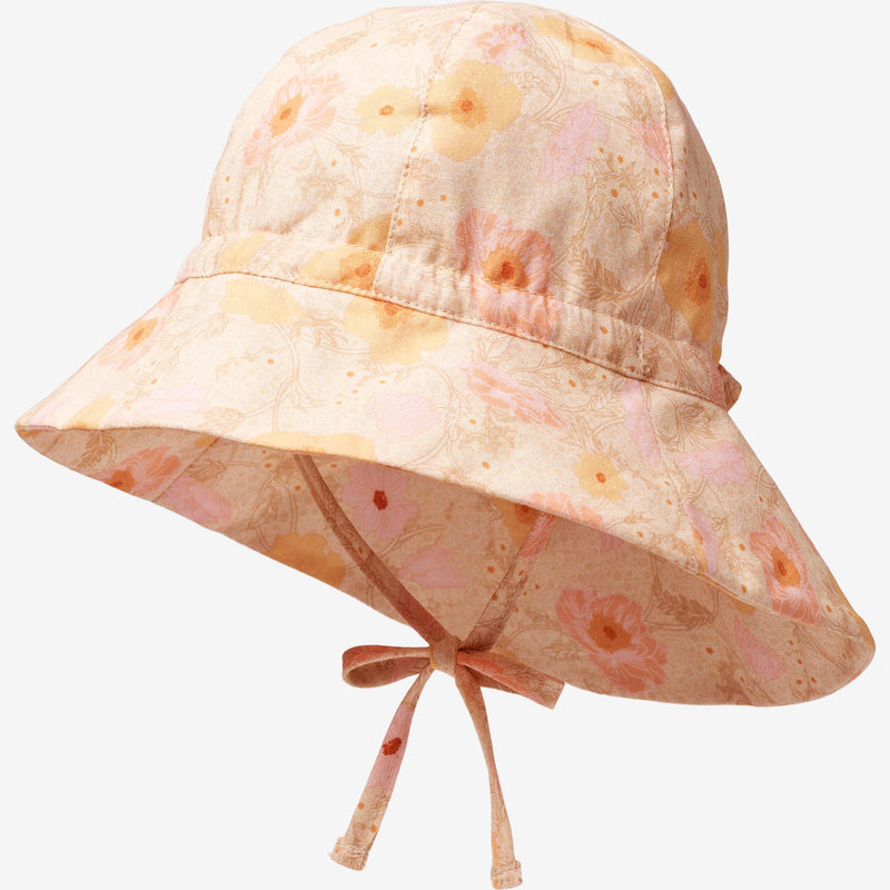 Wheat Main Sun Hat Chloè Acc 9061 alabaster flower bobbles