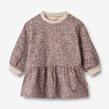 Wheat Main Sweat Dress Zenia | Baby Dresses 1358 lilac flowers