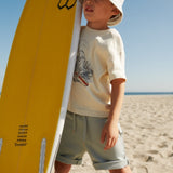 Wheat Main Sweatshorts Manfred Shorts 1475 sea mist