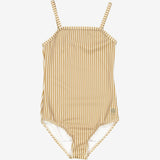 Wheat Main Swimsuit Manon Swimwear 5096 golden green stripe