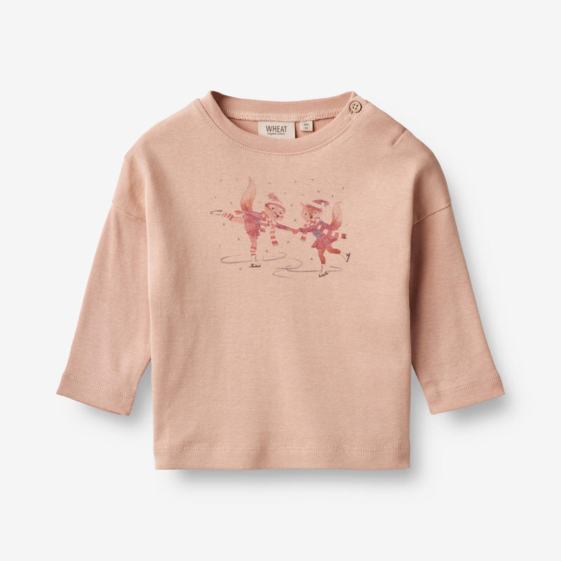 Wheat Main T-Shirt Skating Friends | Baby Jersey Tops and T-Shirts 2358 pink sand