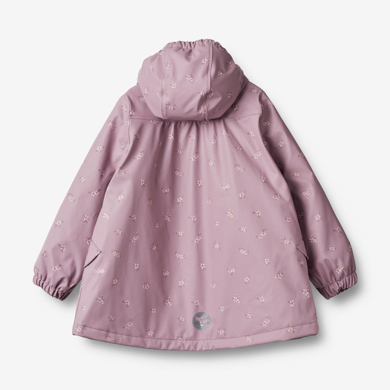 Wheat Outerwear Thermo Rain Jacket Rika Rainwear 1353 soft lilac flowers