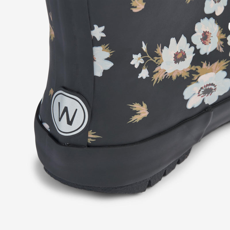 Wheat Footwear Thermo Rubber Boot Print Rubber Boots 0035 black flowers